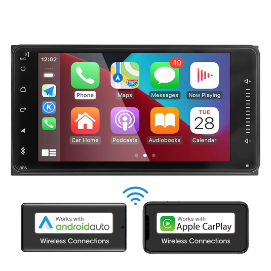 DERTON DT-200WCA Wireless CarPlay & Android Auto TOYOTA/MITSUBISHI/SUBARU/NISSAN SIZE Stereo (200X100MM)