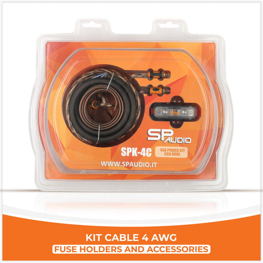 SP AUDIO 4ga Amp Installation Wiring Kit