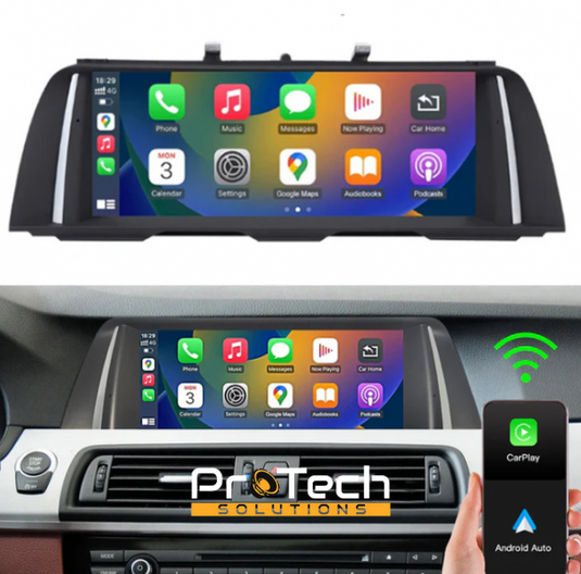 BMW 5 Series F10 ~ F11 2012-2016 NBT Linux 10.25'' WIRELESS Apple CarPlay Android Auto Screen