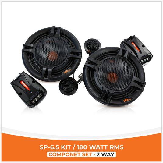 SP 6.5KIT 2 WAY 2 WOOFER +2 TW + 2 CROSS 180W RMS