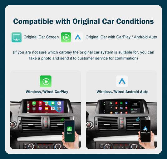 BMW 1 Series CIC E89 / E90 WIRELESS Apple Carplay & Android Auto Upgrade KIT (2010-2011)