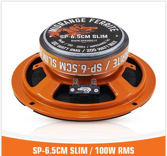 SP 6.5CM SLIM MIDRANGE SUPER SLIM 6,5"/16,5CM 100W RMS
