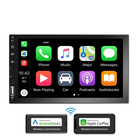 DERTON MP-400WCA Double Din WIRELESS Apple Carplay & Android Auto Stereo