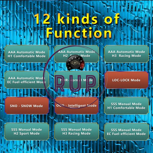 RUP 12-Drive Electronic Throttle Controller Accelerator Pedal with LOCK Function (PRE ORDER ONLY)