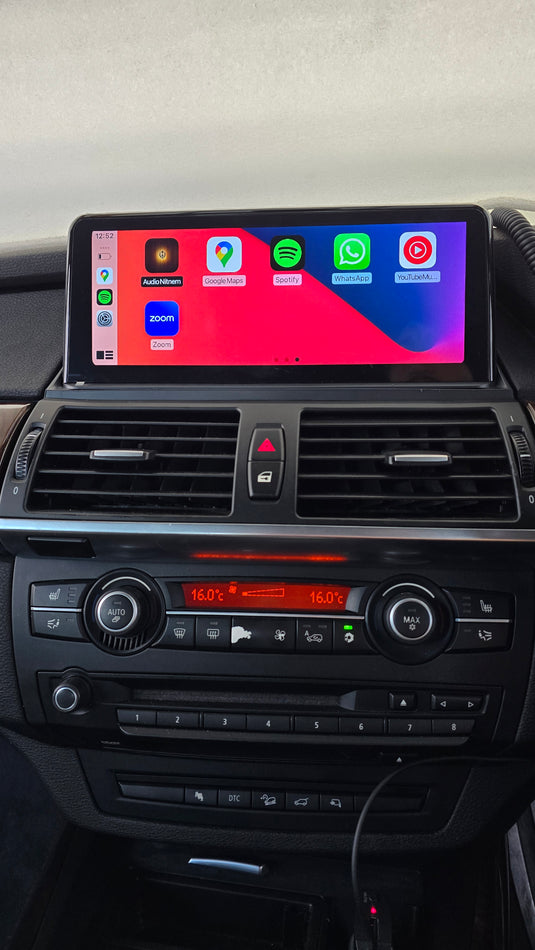 BMW X5 / X6 E70 E71 2007-2010 CCC / CIC Linux 10.25'' Wireless Apple CarPlay Android Auto Touch Screen