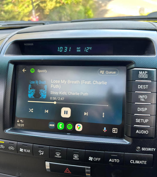 Toyota Land Cruiser LC200 (2008-2013 Pre-facelift) Compatible Wireless Apple CarPlay & Android Auto Upgrade Kit