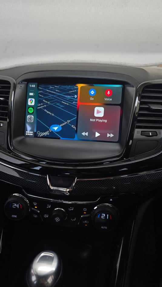 HOLDEN COMMODORE VF WIRELESS APPLE CARPLAY/ Android Auto Screen Upgrade Kit Retains Factory functions