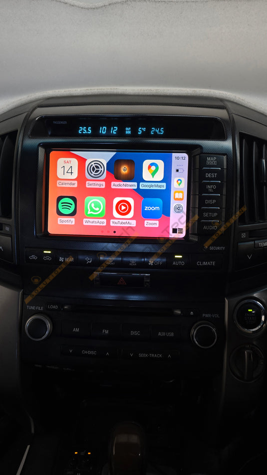 Toyota Land Cruiser LC200 (2009-2011) Compatible Wireless Apple CarPlay & Android Auto Upgrade Kit