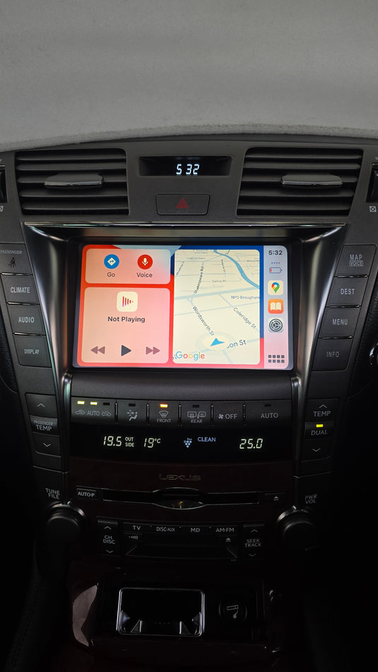 Lexus LS LS460 LS600 2006-2012 Compatible OEM Head Unit Wireless Apple CarPlay & Android Auto Upgrade Kit