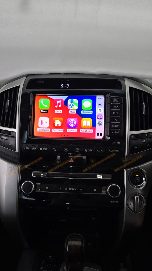 Toyota Land Cruiser LC200 (2012-2015) Compatible Wireless Apple CarPlay & Android Auto Upgrade Kit
