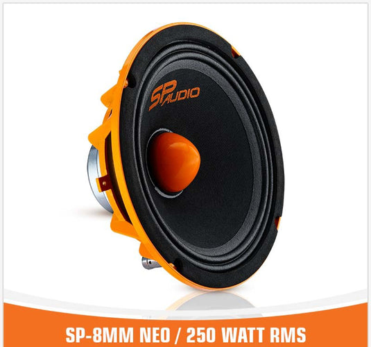 SP 8MM NEO MIDRANGE EXTREME 8"/20CM NEO MAGNET 250W RMS (Single Speaker)