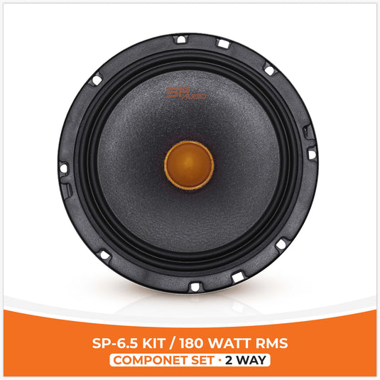 SP 6.5KIT 2 WAY 2 WOOFER +2 TW + 2 CROSS 180W RMS