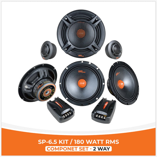 SP 6.5KIT 2 WAY 2 WOOFER +2 TW + 2 CROSS 180W RMS