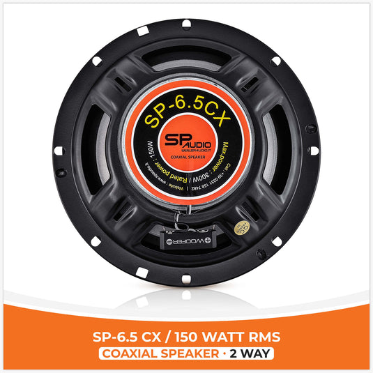 SP 6.5CX COAXIAL SPEAKERS 6.5"/16.5CM 150W RMS