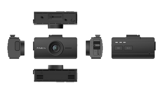 FineVu GX35︱2 Channel ⎜Front 2K QHD⎜Rear Ful HD︱Sony Starvis2⎜Dual Band WiFi⎜32GB ︱Smart Parking Surveillance