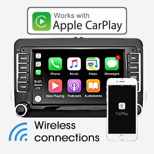 DERTON DT-800WCA VW Volkswagen Oem Style Wireless CarPlay & Android Auto Stereo