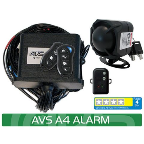 AVS A4 AS/NZS STANDARDS CERTIFIED ALARM/IMMOBILISER * PRE ORDER ONLY *