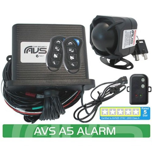 AVS A5 AS/NZS STANDARDS CERTIFIED ALARM/IMMOBILISER