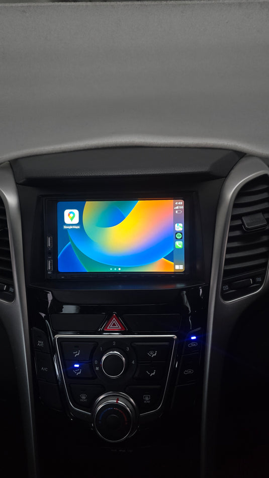 Hyundai I30 Factory Stereo Replaced by Derton DT-750WCA wireless carplay/Android auto stereo