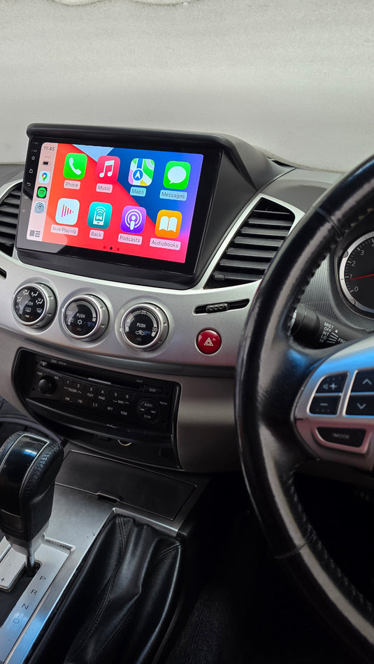 Mitsubishi Triton Wireless Apple CarPlay/ Android Auto MultiMedia Unit with Frame