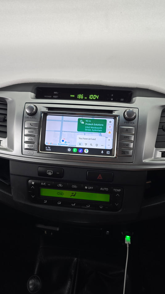 Toyota Hilux Compatible Wireless Apple CarPlay & Android Auto Upgrade Kit (Retains Factory Systems)