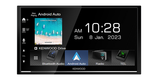 Kenwood DMX7022S Multimedia Receiver with Wired CarPlay & Android Auto
