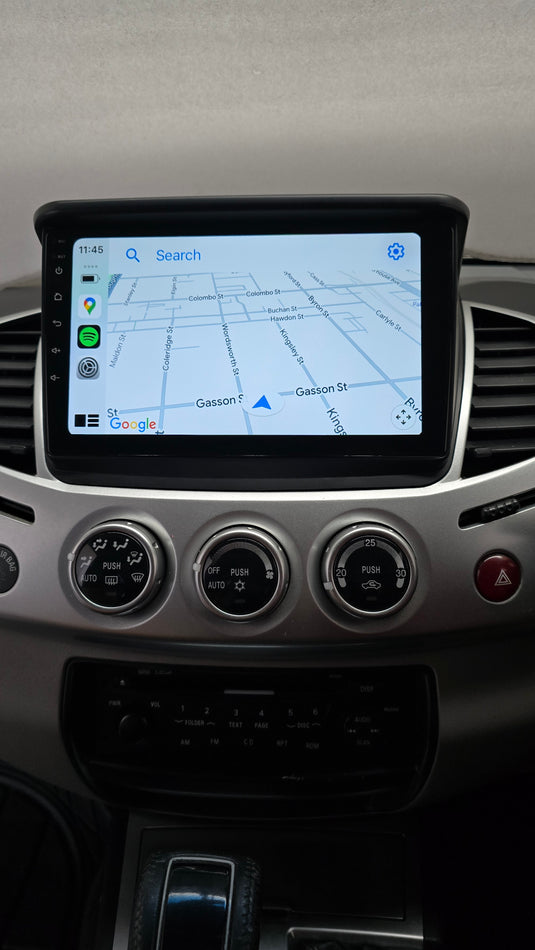 Mitsubishi Triton Wireless Apple CarPlay/ Android Auto MultiMedia Unit with Frame