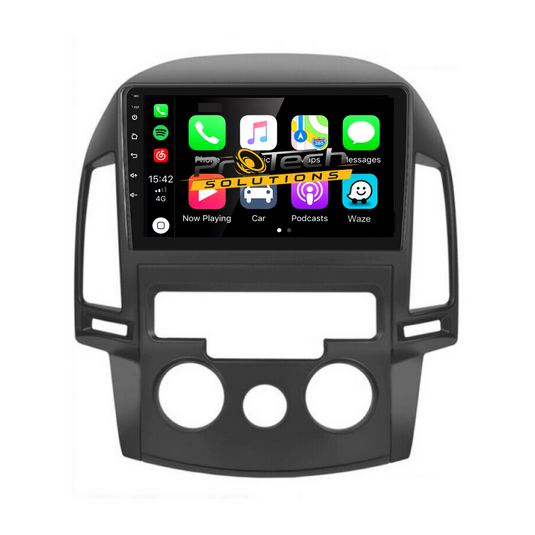 Hyundai I30 2006-2011 Wireless Apple CarPlay & Android Auto Head Unit (Manual A/C Rotary Dial Controls)