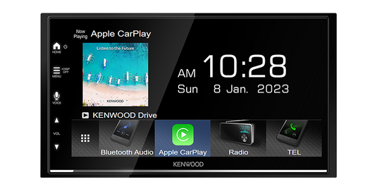 Kenwood DMX7022S Multimedia Receiver with Wired CarPlay & Android Auto
