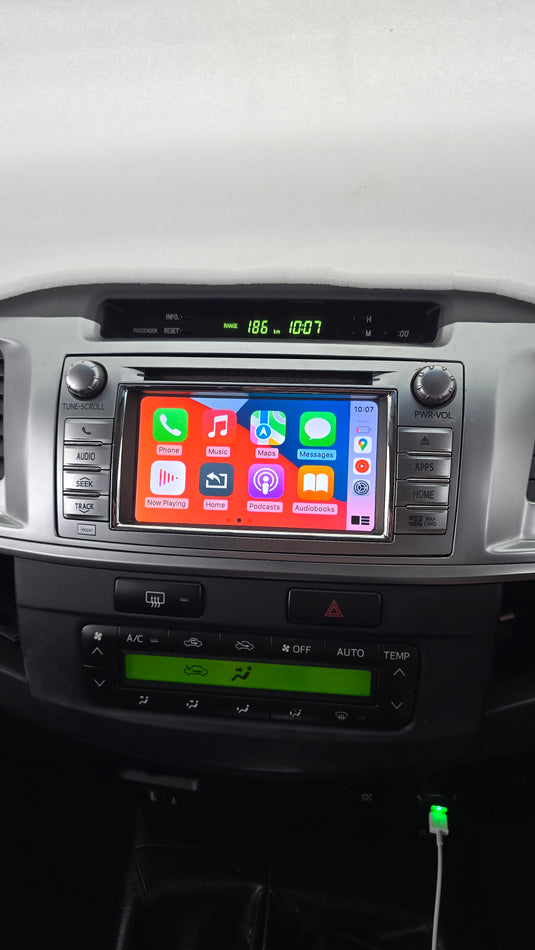Toyota Hilux Compatible Wireless Apple CarPlay & Android Auto Upgrade Kit (Retains Factory Systems)