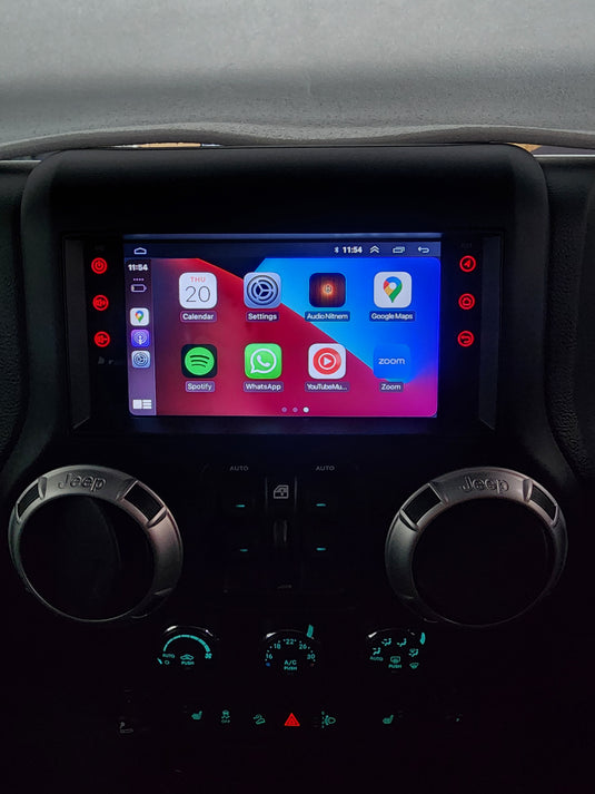 Jeep Wrangler/ Compass / Chrysler / Dodge Challenger Wireless Apple Carplay/ Wireless Android auto stereo