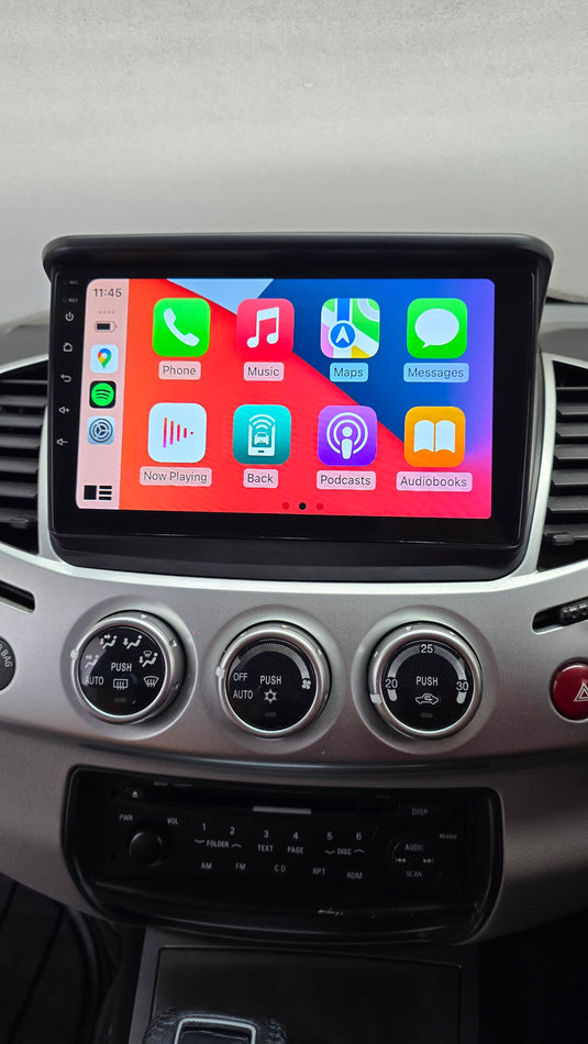 Mitsubishi Triton Wireless Apple CarPlay/ Android Auto MultiMedia Unit with Frame
