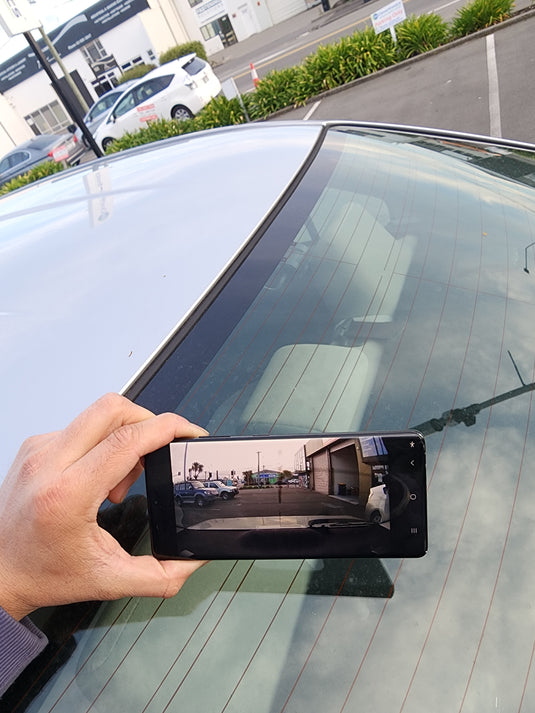 FINEVU GX35 Dash and Back camera Installed in Toyota Corolla