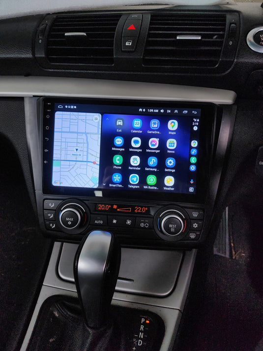 BMW 1 SERIES WIRELESS Apple Carplay/ Android Auto Stereo with Fitting kit/ Retained Steering wheel buttons