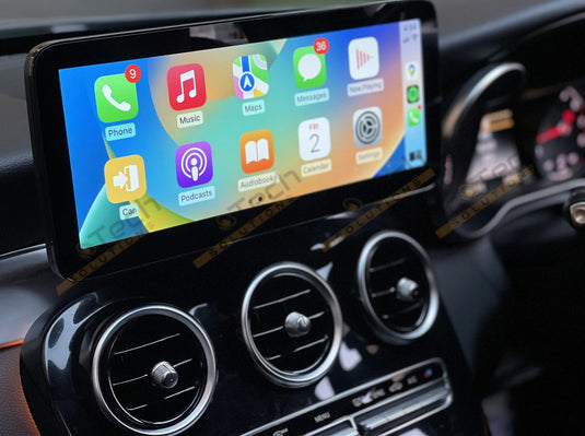 Mercedes Benz C Class W205/ GLC/ V Class W447 2015-2018 NTG5.0 12.3 inch Wireless Apple CarPlay & Android Auto Premium Touchscreen