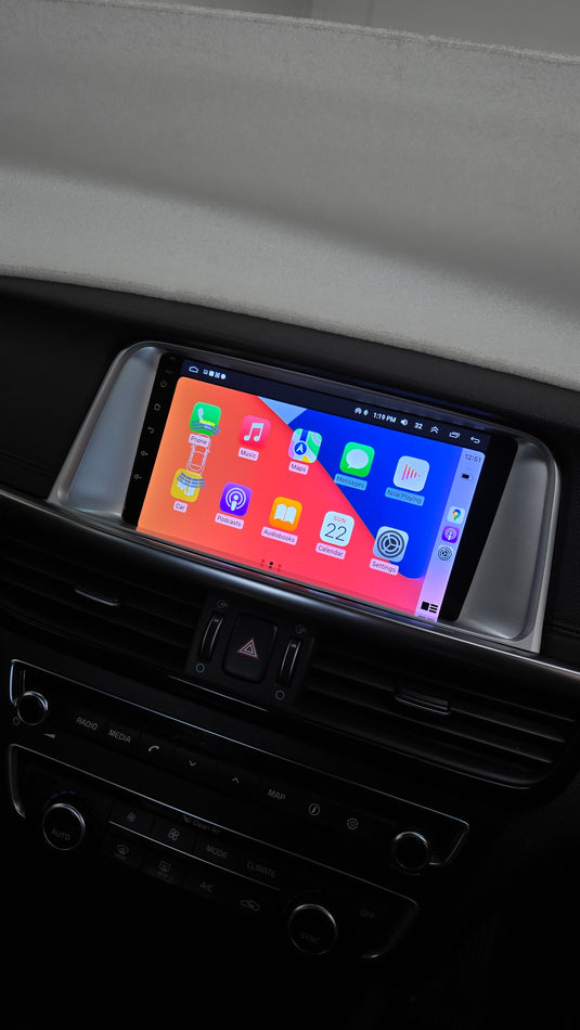 KIA OPTIMA FACTORY STEREO REPLACED BY DERTON WIRELESS APPLE CARPLAY/ ANDROID AUTO MULTIMEDIA UNIT and Retained Factory Steering wheel control buttons/ Reverse Camera/ AC Heater information Display