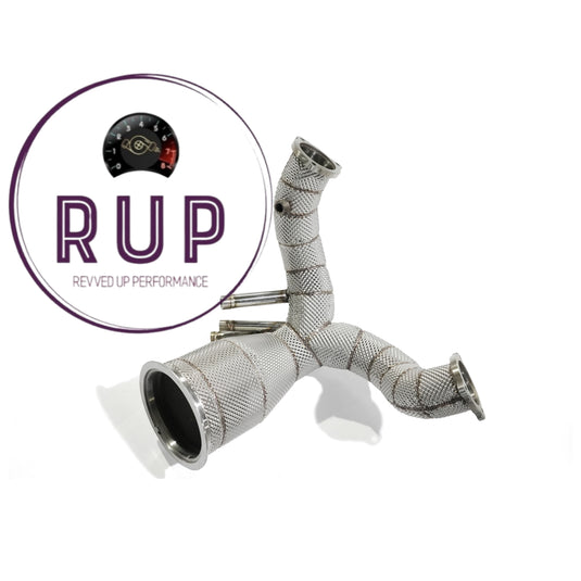 RUP High Flow Performance Downpipe for Audi S4 S5 B9 3.0T Catalytic Converter With OPF Version ** PRE ORDER ONLY **