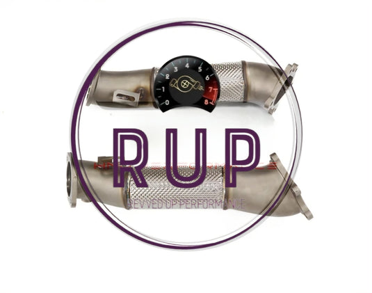 RUP High Flow Performance Downpipe for Nissan GTR R35 VR38DETT With Heat Shield 3.5" Racing Pipe ** PRE ORDER ONLY **