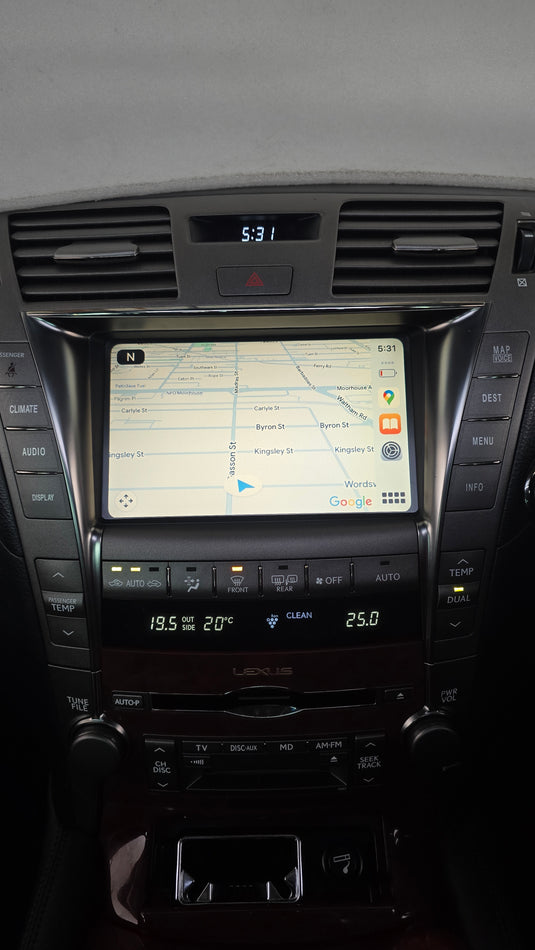 Lexus LS LS460 LS600 2006-2012 Compatible OEM Head Unit Wireless Apple CarPlay & Android Auto Upgrade Kit