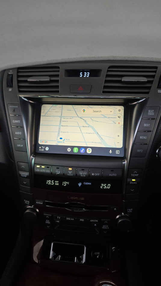 Lexus LS LS460 LS600 2006-2012 Compatible OEM Head Unit Wireless Apple CarPlay & Android Auto Upgrade Kit