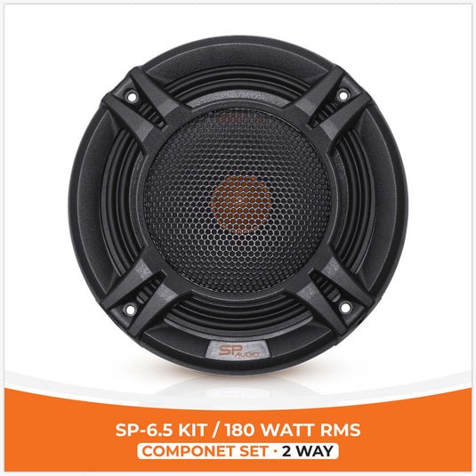 SP 6.5KIT 2 WAY 2 WOOFER +2 TW + 2 CROSS 180W RMS