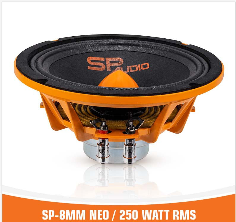 SP 8MM NEO MIDRANGE EXTREME 8"/20CM NEO MAGNET 250W RMS (Single Speaker)