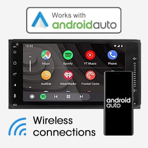 DERTON DT-200WCA Wireless CarPlay & Android Auto TOYOTA/MITSUBISHI/SUBARU/NISSAN SIZE Stereo (200X100MM)