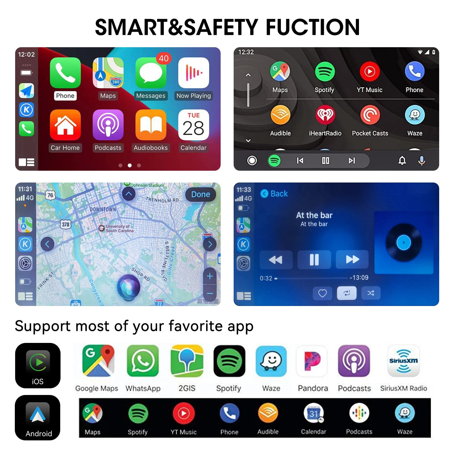 Auto Upgrade Mercedes Benz GLC Class WIRELESS Apple Carplay & Android Auto Upgrade