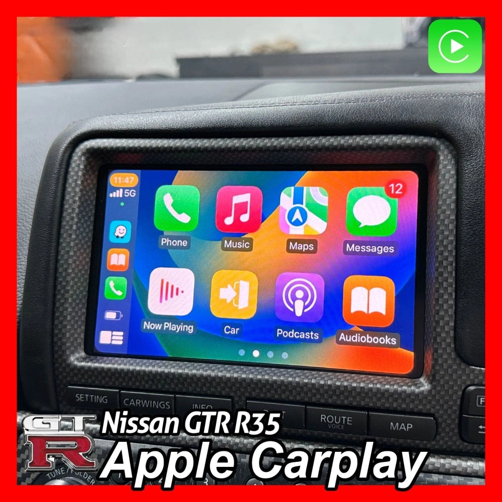 Nissan GT-R R35 CBA From 2007 to 2010 WIRELESS Apple CarPlay & Android