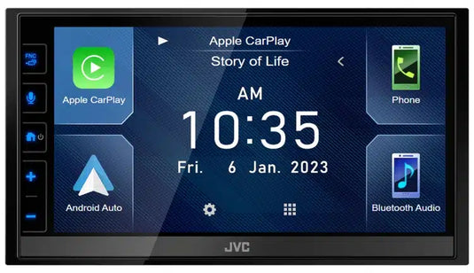 JVC KW-M785BW WIRELESS ANDROID AUTO/CARPLAY MECHLESS short chassis AV MULTIMEDIA UNIT