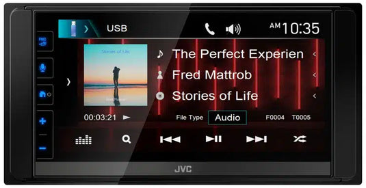 JVC KW-M785BW WIRELESS ANDROID AUTO/CARPLAY MECHLESS short chassis AV MULTIMEDIA UNIT