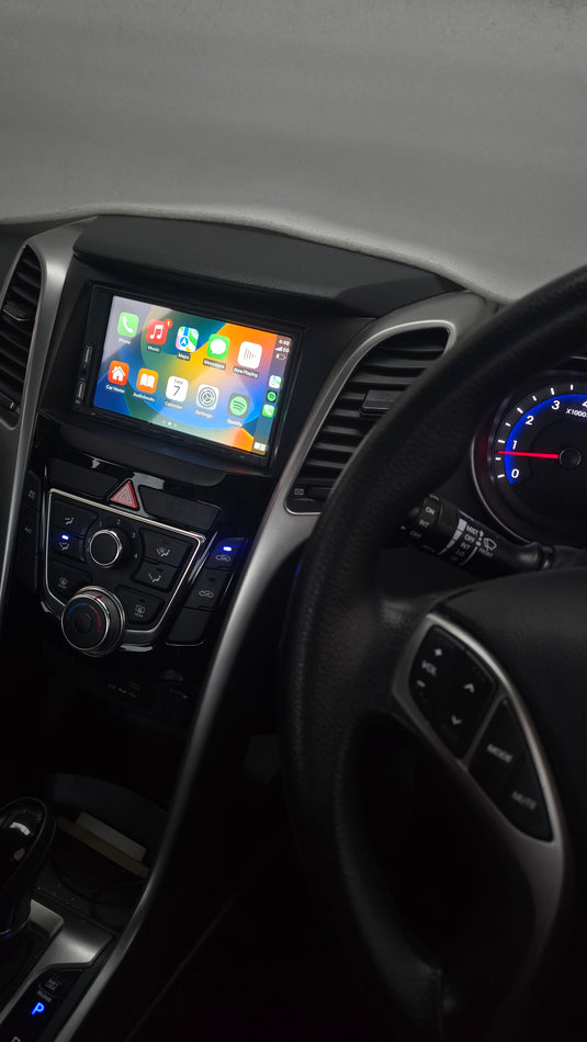 Hyundai I30 Factory Stereo Replaced by Derton DT-750WCA wireless carplay/Android auto stereo