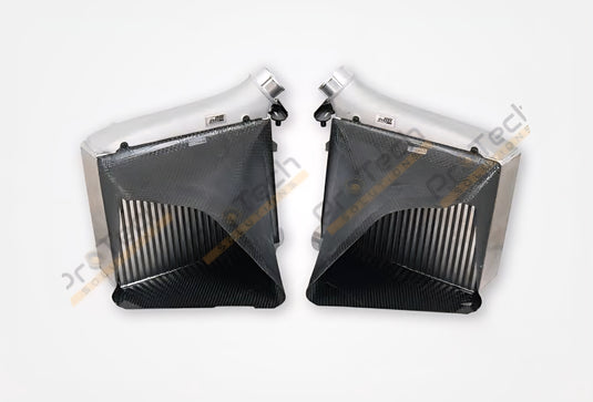 AUDI RS6 C8 Intercooler kit with carbon fiber air guide hood