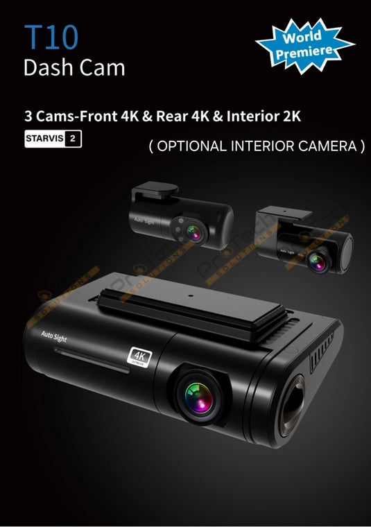 AutoSight T10 4K Dashcam – Ultimate 4K UHD Dashcam for Unmatched Clarity and Protection